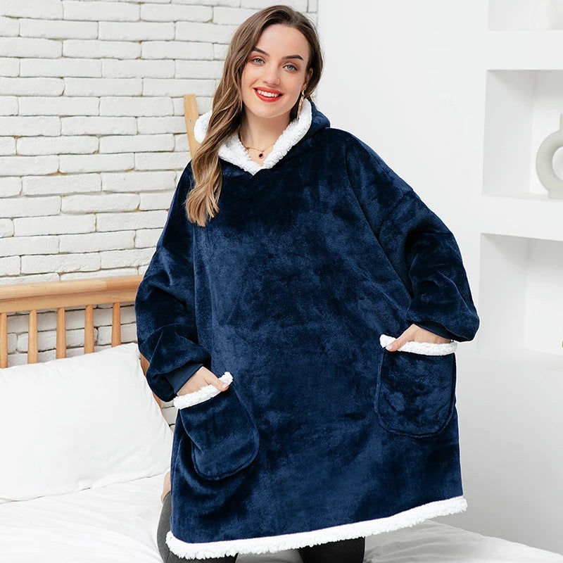 Outdoor Cold-proof And Warm Nightgown Couple Wear Sweater