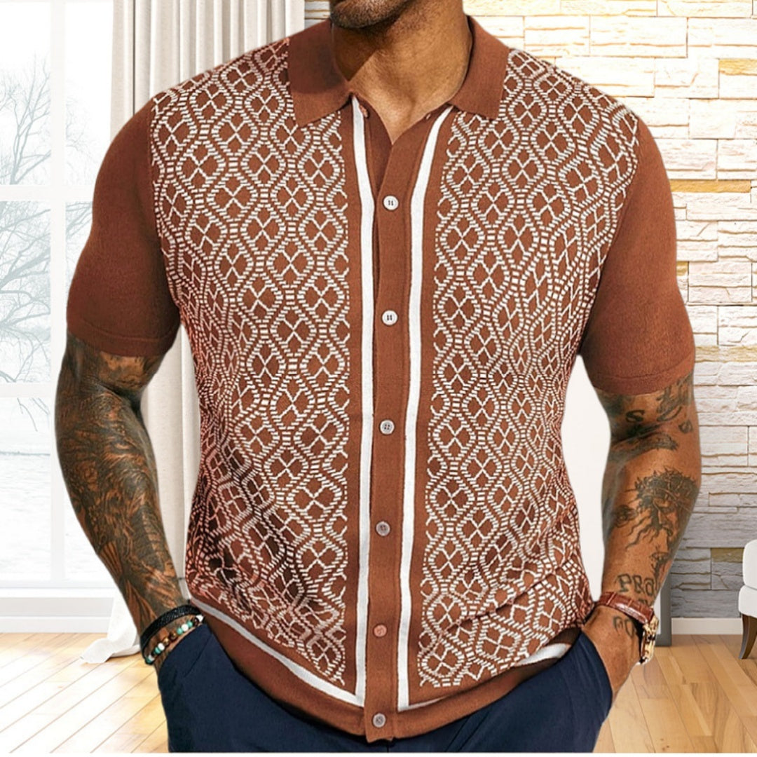 European And American Style Men's Casual Jacquard Sweater