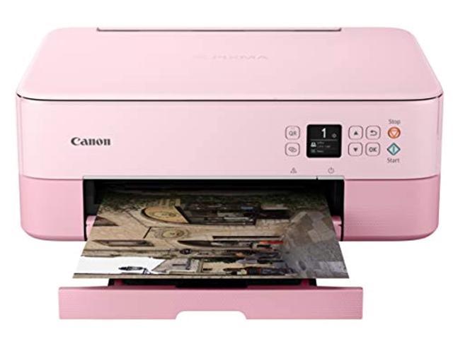 Canon PIXMA TS5320 All In One Wireless Printer, Scanner, Copier with AirPrint, Pink, Works with Alexa (3773C042)