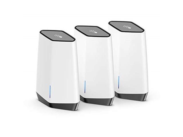 NETGEAR Orbi Pro WiFi 6 Business Tri-band Mesh AX6000 System with 1 Router and 2 Satellites (SXK80B3)